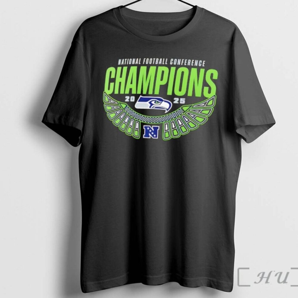 Seattle Seahawks Football 2025 Nfc Champions T Shirt .